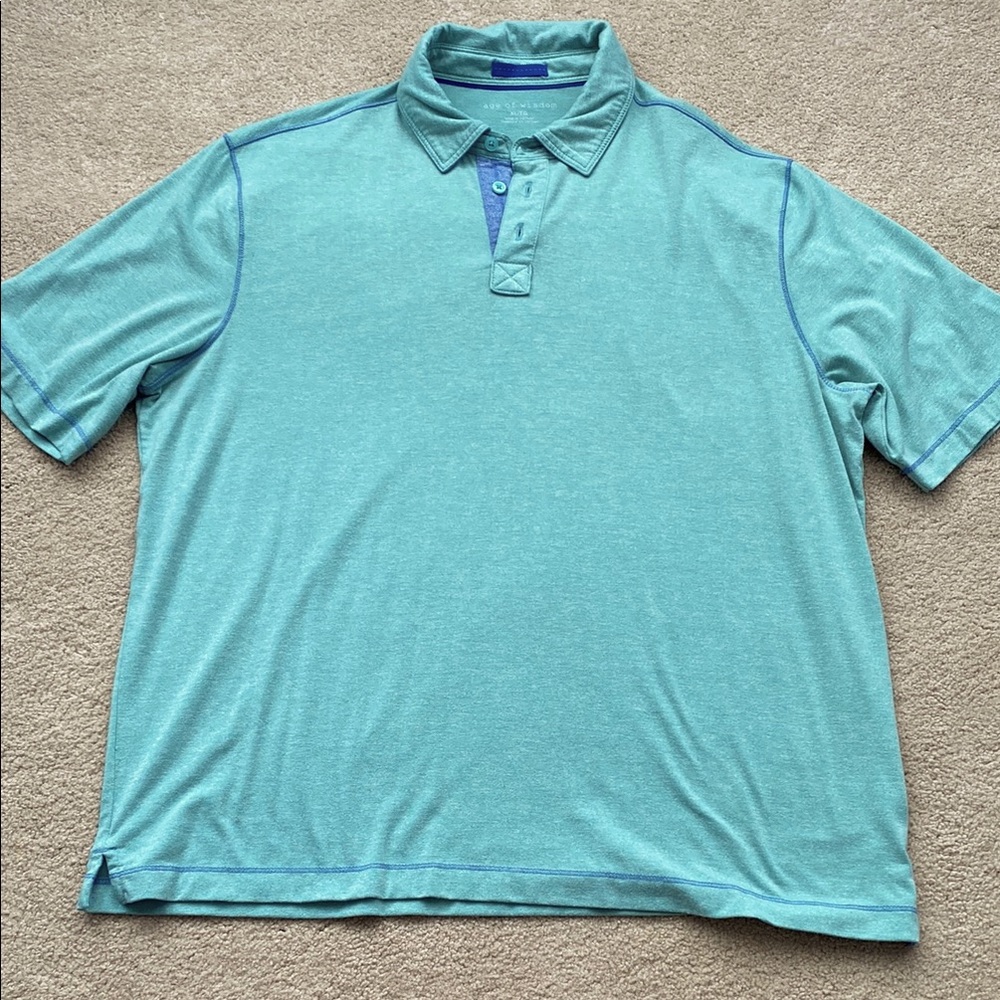 Age of wisdom, Y2K extra large polo shirt.